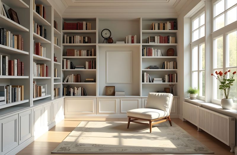 Custom Bookshelves Installation in Winston Salem, NC